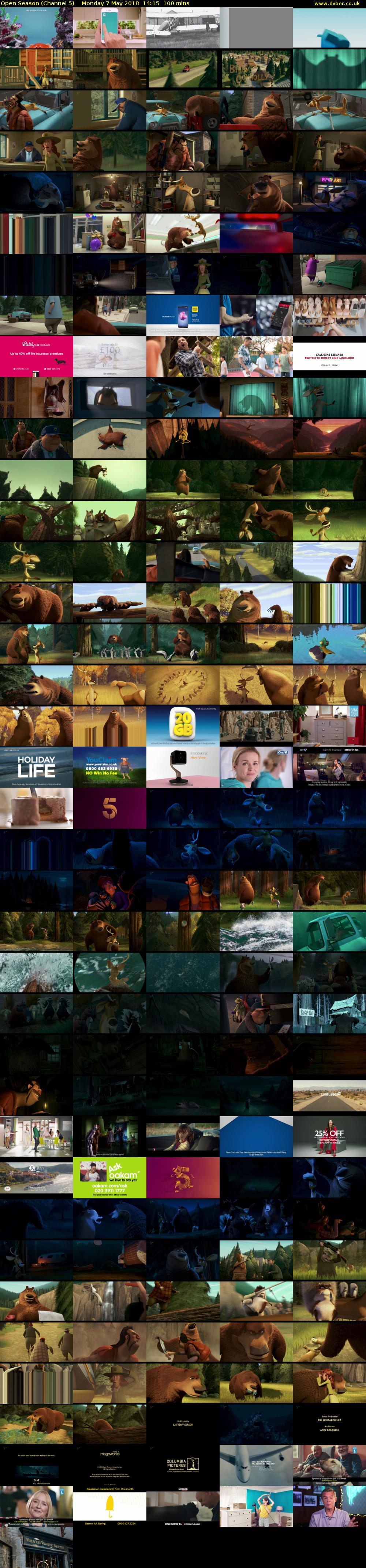Open Season (Channel 5) Monday 7 May 2018 14:15 - 15:55