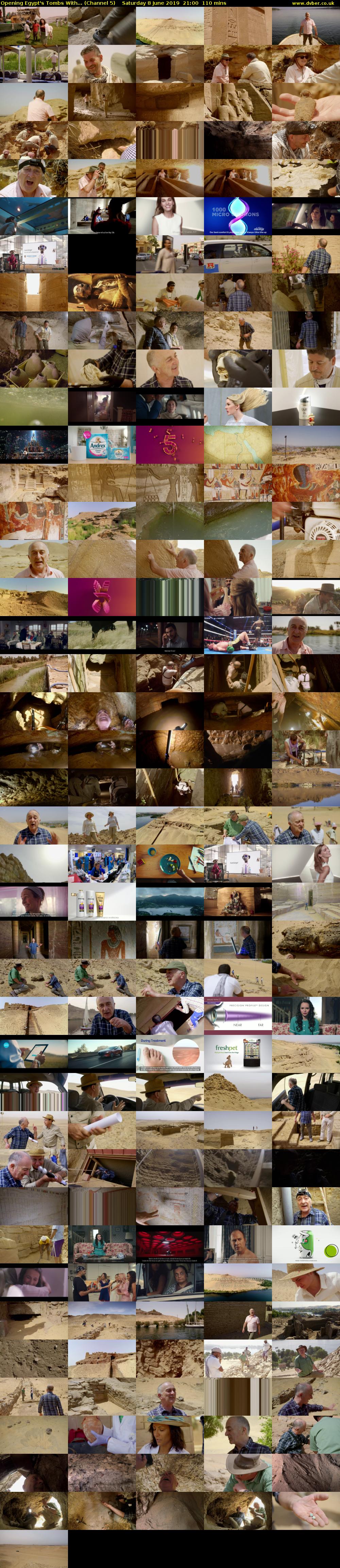 Opening Egypt's Tombs With... (Channel 5) Saturday 8 June 2019 21:00 - 22:50