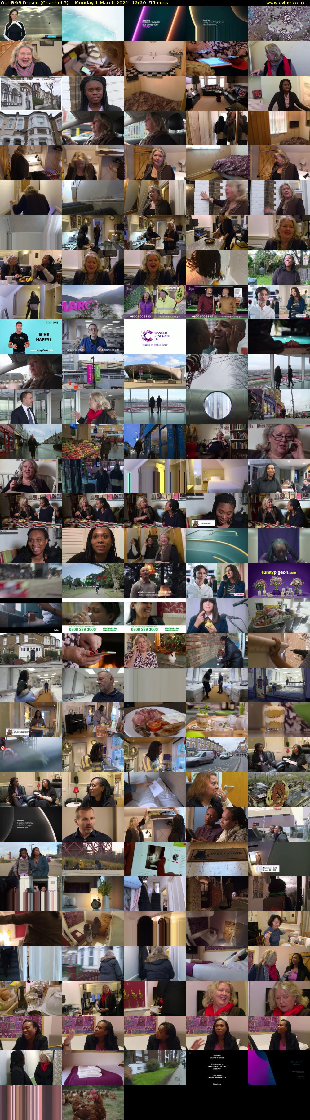 Our B&B Dream (Channel 5) Monday 1 March 2021 12:20 - 13:15
