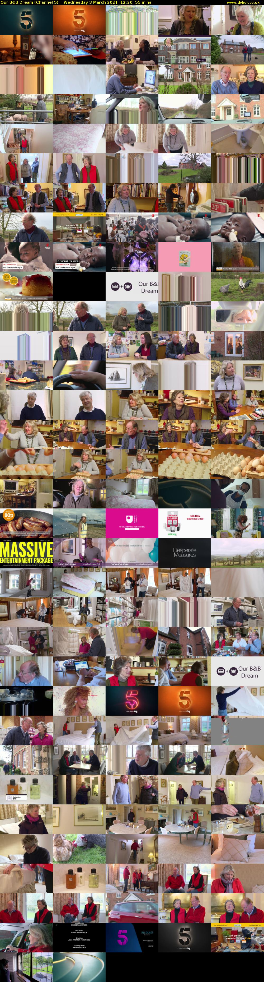 Our B&B Dream (Channel 5) Wednesday 3 March 2021 12:20 - 13:15