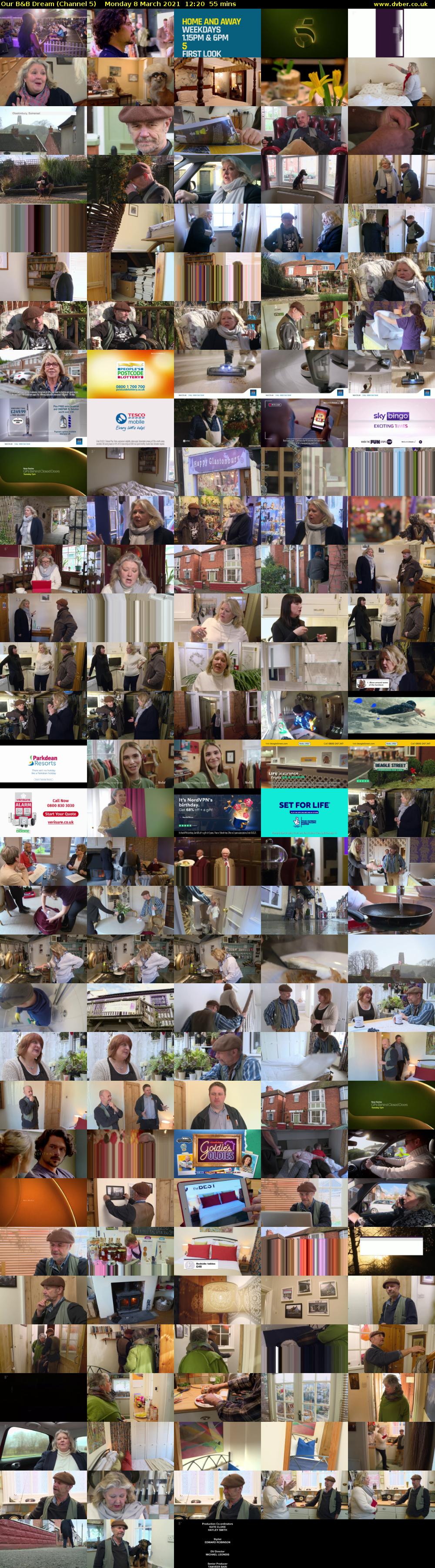Our B&B Dream (Channel 5) Monday 8 March 2021 12:20 - 13:15