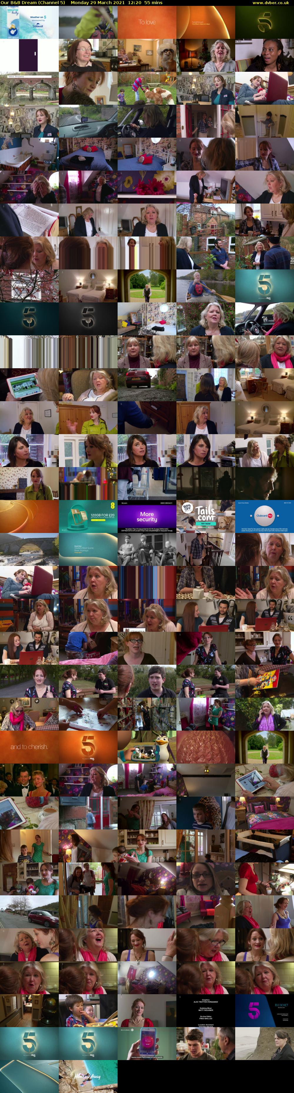 Our B&B Dream (Channel 5) Monday 29 March 2021 12:20 - 13:15
