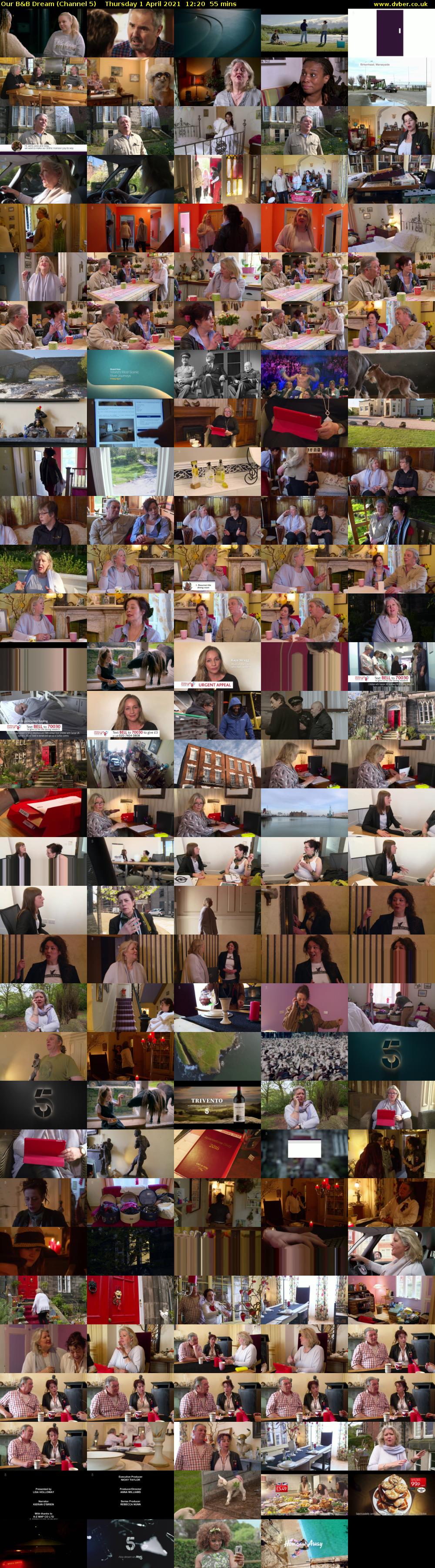 Our B&B Dream (Channel 5) Thursday 1 April 2021 12:20 - 13:15