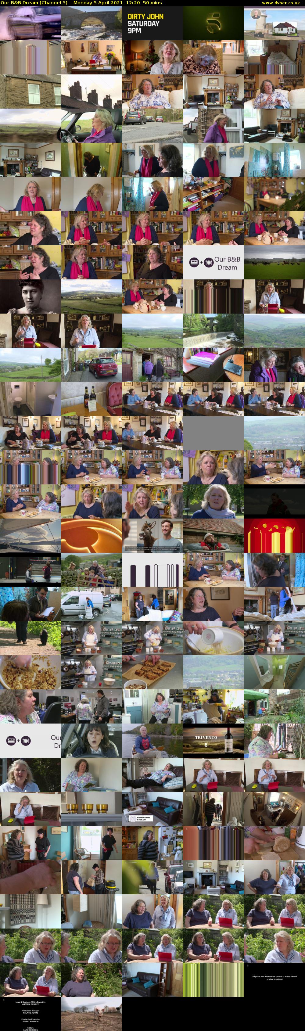Our B&B Dream (Channel 5) Monday 5 April 2021 12:20 - 13:10