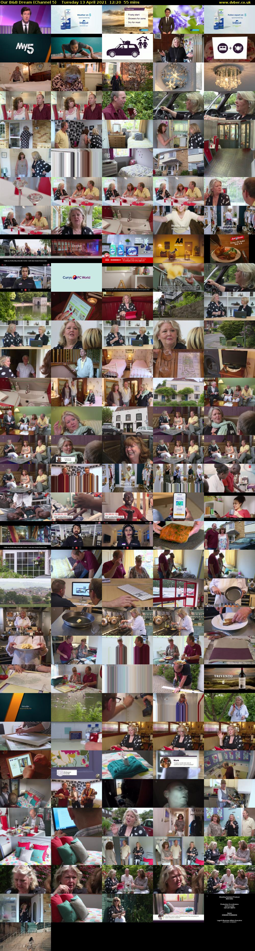 Our B&B Dream (Channel 5) Tuesday 13 April 2021 12:20 - 13:15