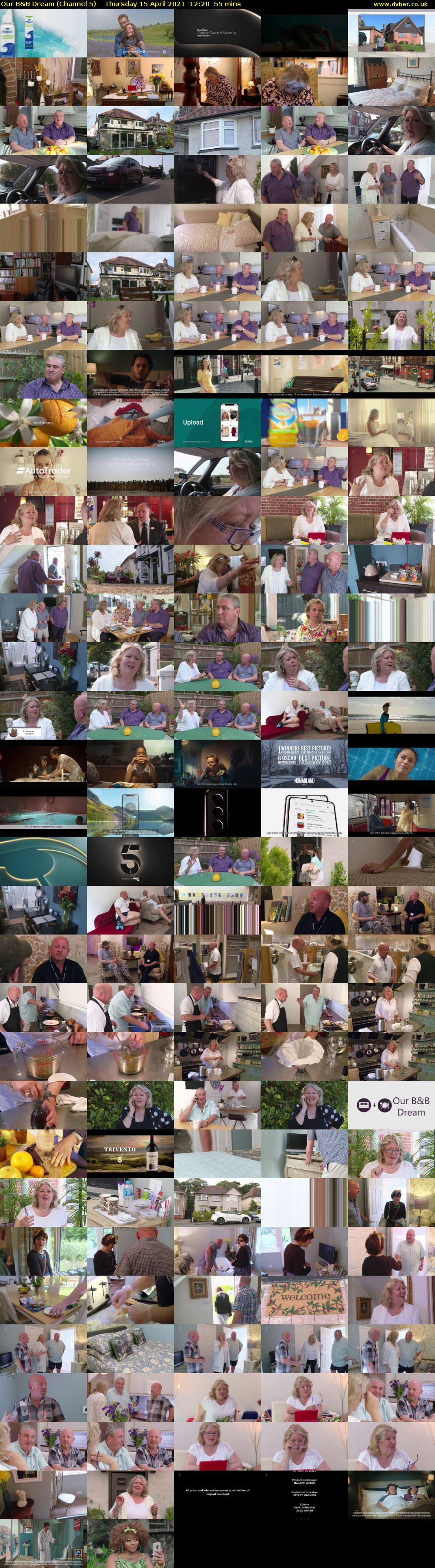Our B&B Dream (Channel 5) Thursday 15 April 2021 12:20 - 13:15