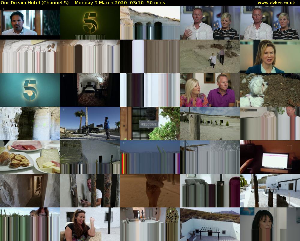 Our Dream Hotel (Channel 5) Monday 9 March 2020 03:10 - 04:00