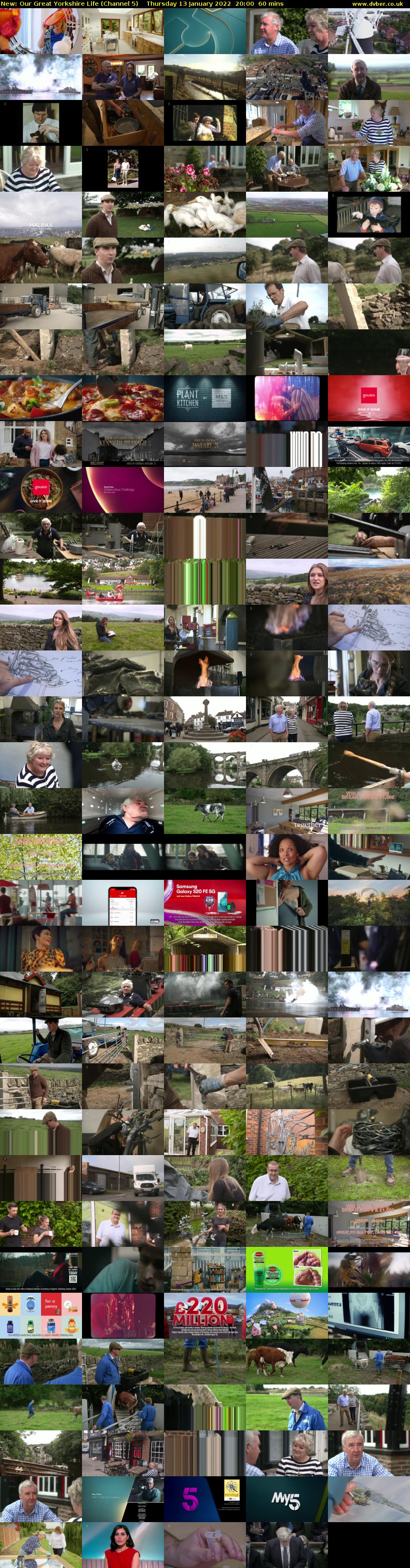 Our Great Yorkshire Life (Channel 5) Thursday 13 January 2022 20:00 - 21:00