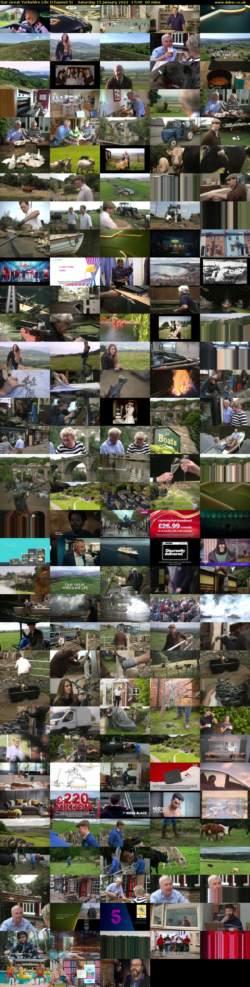 Our Great Yorkshire Life (Channel 5) Saturday 15 January 2022 17:00 - 18:00