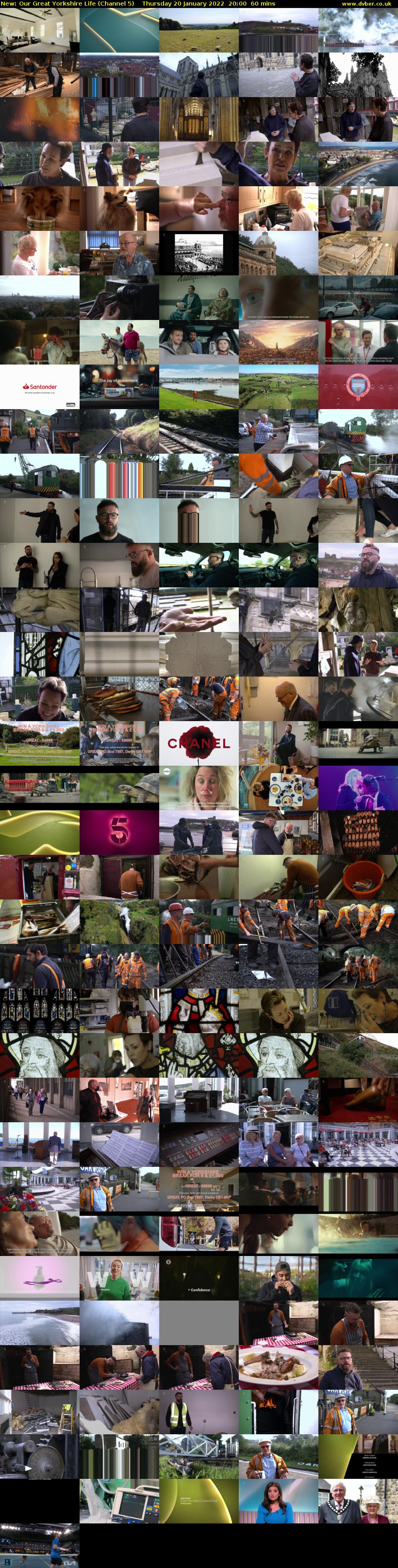 Our Great Yorkshire Life (Channel 5) Thursday 20 January 2022 20:00 - 21:00