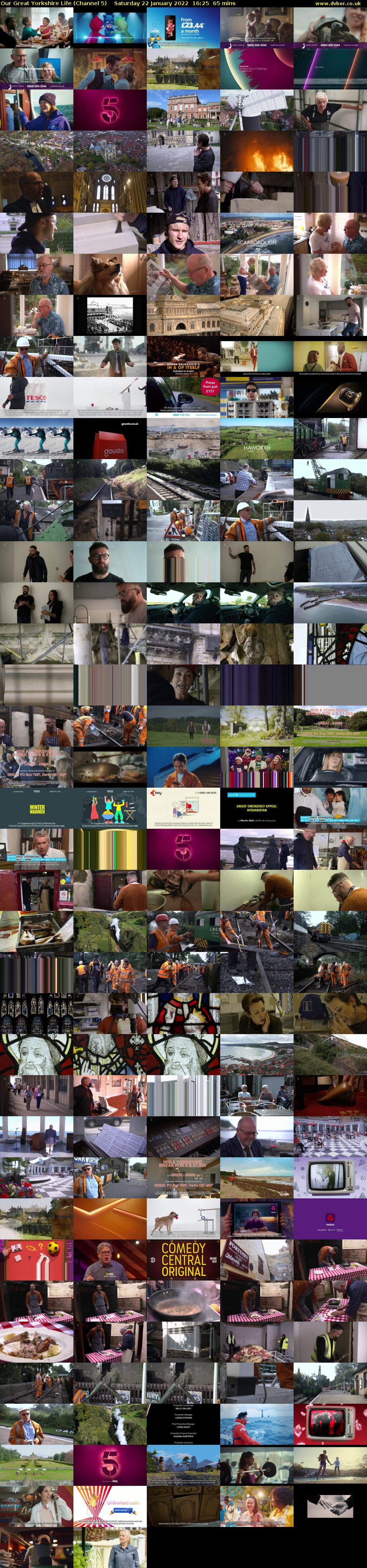 Our Great Yorkshire Life (Channel 5) Saturday 22 January 2022 16:25 - 17:30
