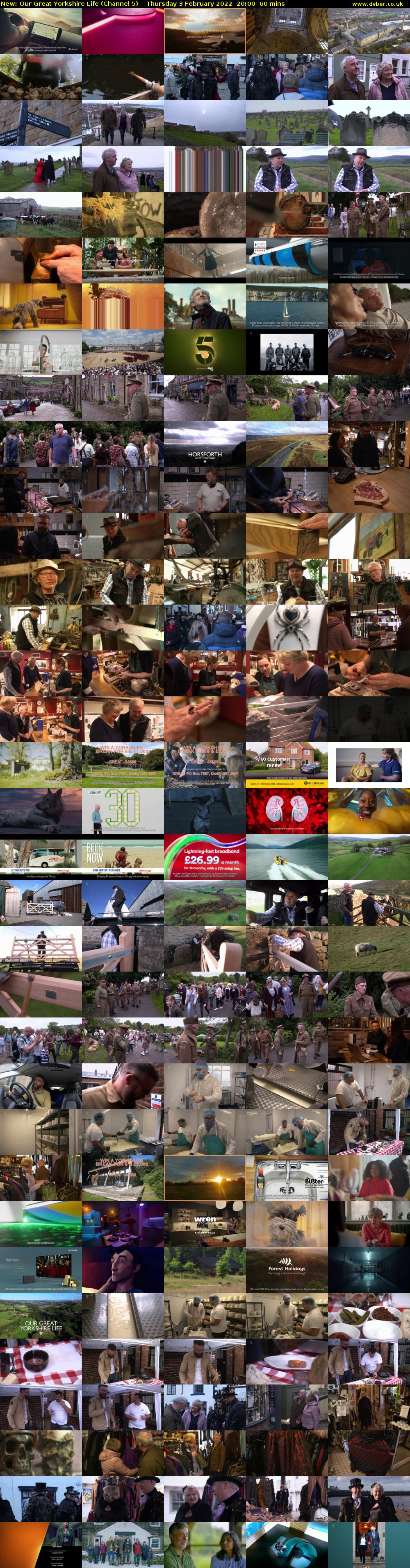 Our Great Yorkshire Life (Channel 5) Thursday 3 February 2022 20:00 - 21:00