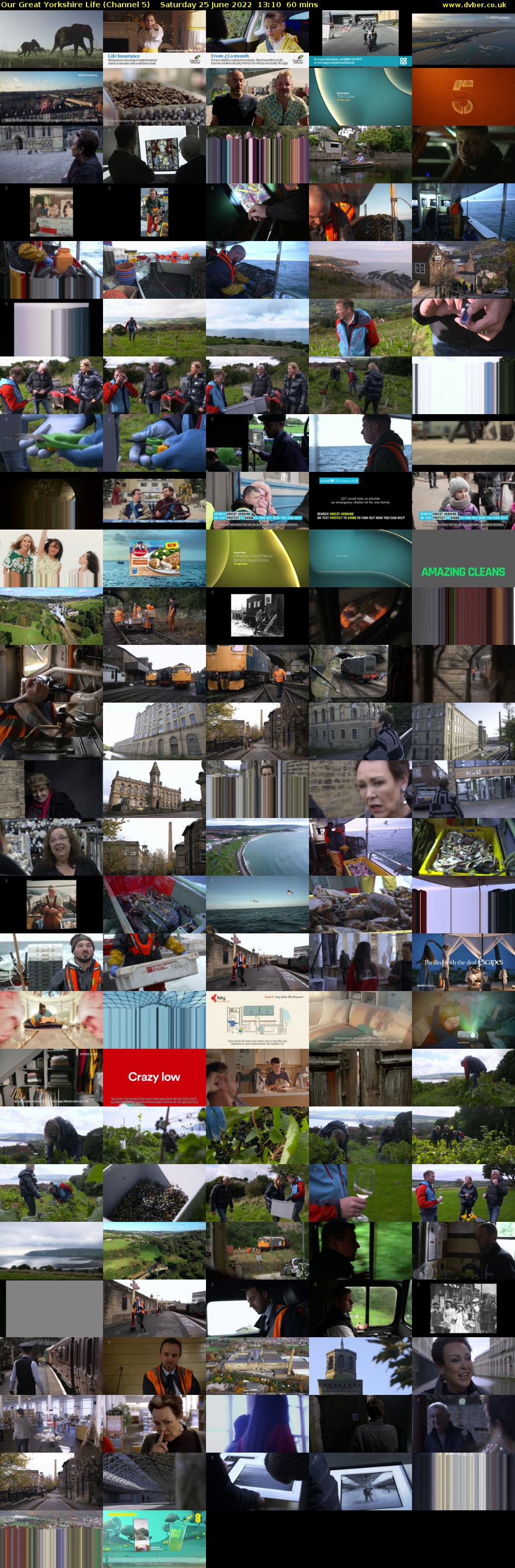 Our Great Yorkshire Life (Channel 5) Saturday 25 June 2022 13:10 - 14:10