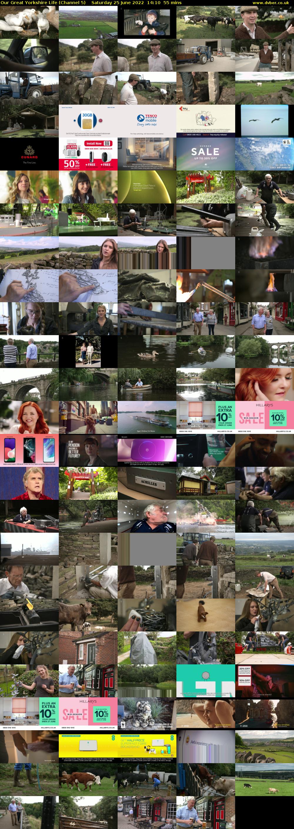 Our Great Yorkshire Life (Channel 5) Saturday 25 June 2022 14:10 - 15:05