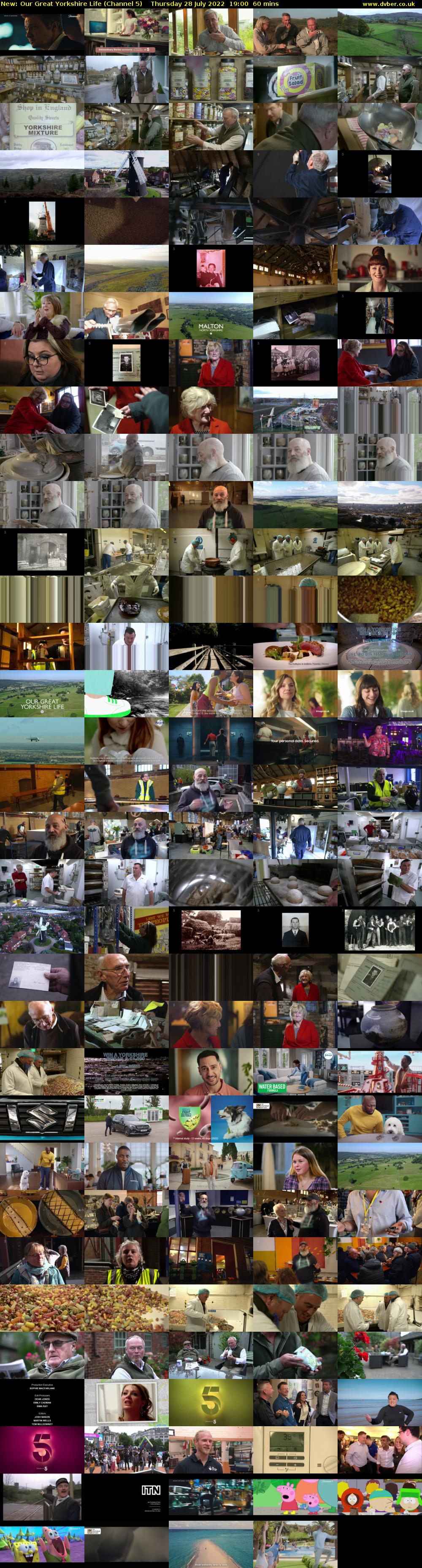 Our Great Yorkshire Life (Channel 5) Thursday 28 July 2022 19:00 - 20:00