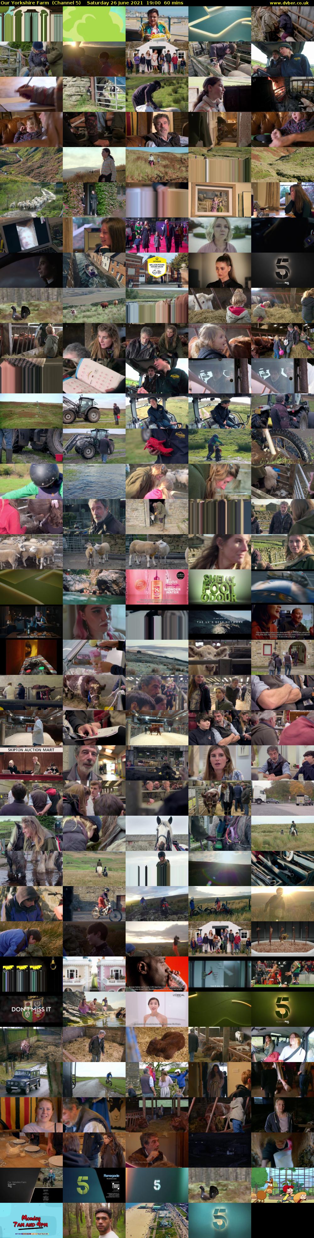Our Yorkshire Farm  (Channel 5) Saturday 26 June 2021 19:00 - 20:00