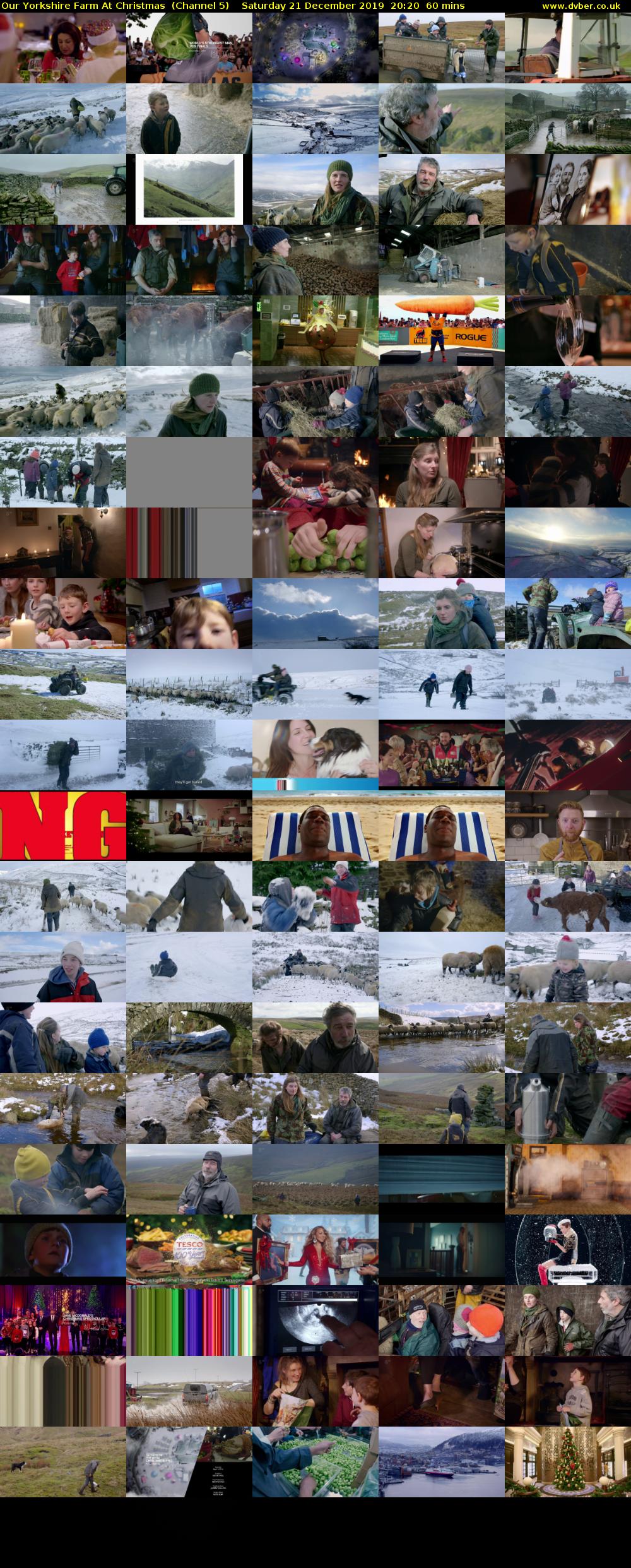Our Yorkshire Farm At Christmas  (Channel 5) Saturday 21 December 2019 20:20 - 21:20