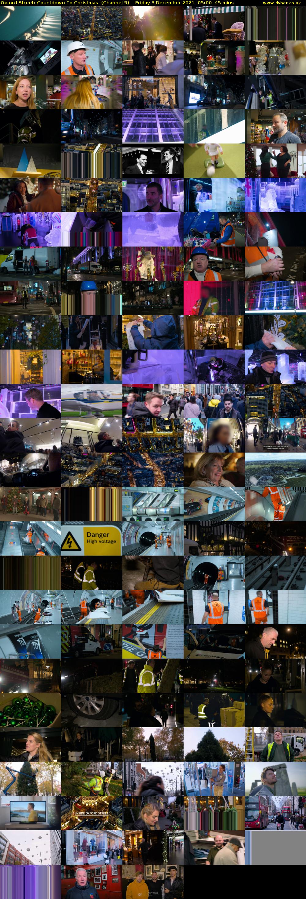 Oxford Street: Countdown To Christmas  (Channel 5) Friday 3 December 2021 05:00 - 05:45