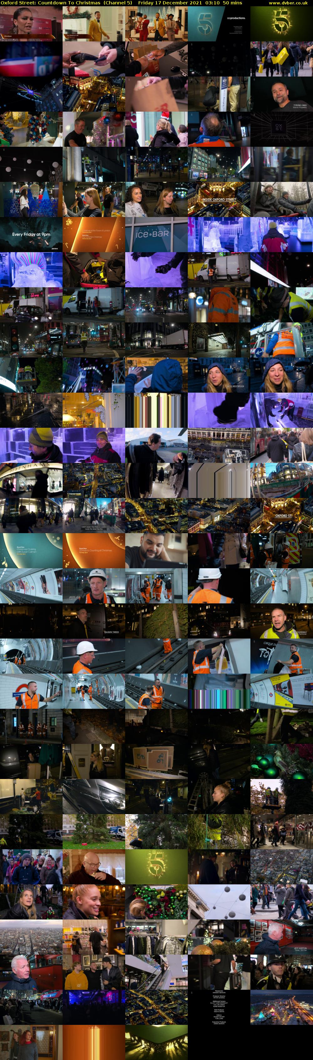 Oxford Street: Countdown To Christmas  (Channel 5) Friday 17 December 2021 03:10 - 04:00