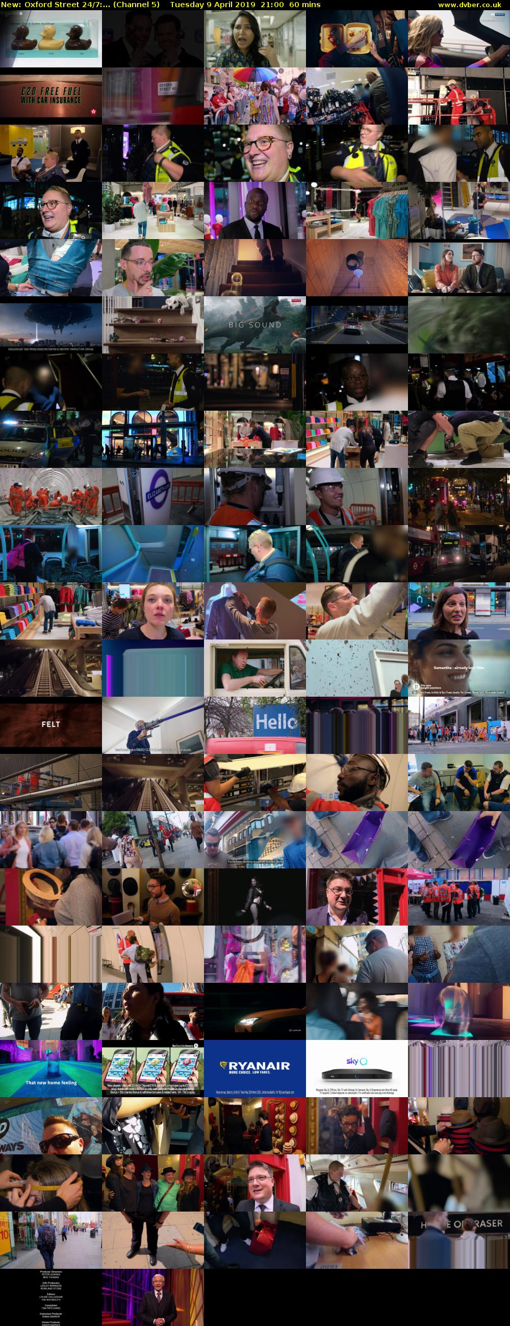 Oxford Street 24/7:... (Channel 5) Tuesday 9 April 2019 21:00 - 22:00