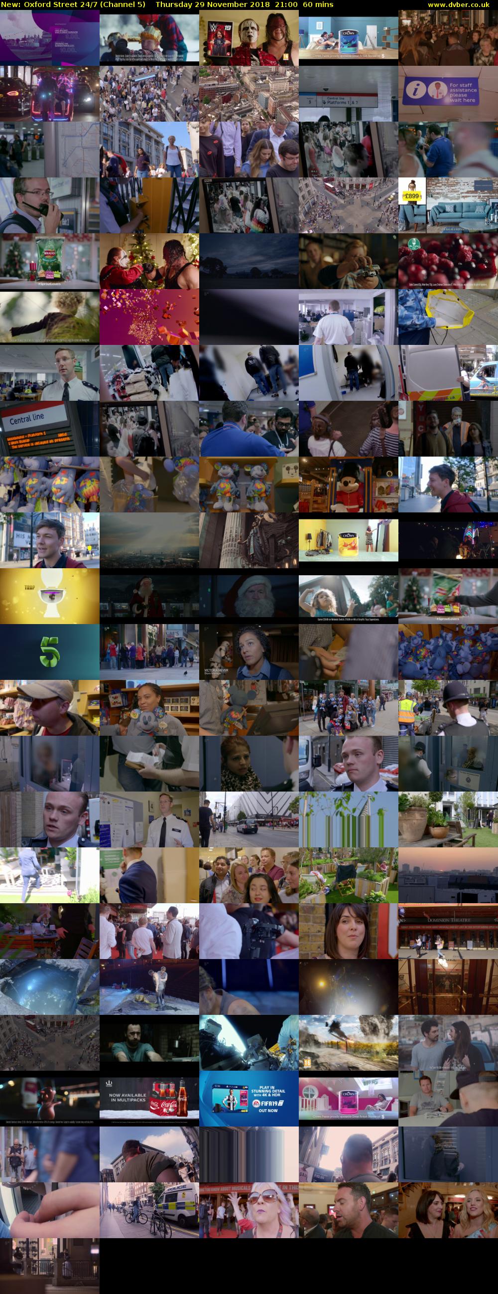 Oxford Street 24/7 (Channel 5) Thursday 29 November 2018 21:00 - 22:00