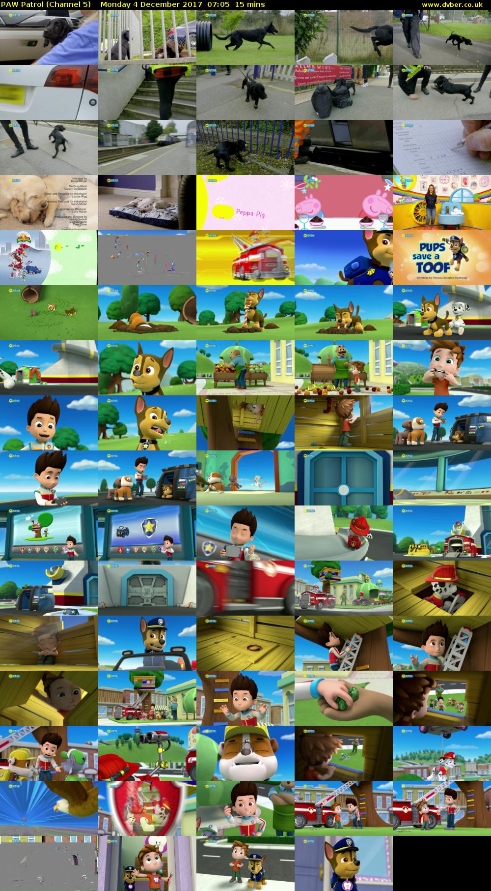 PAW Patrol (Channel 5) Monday 4 December 2017 07:05 - 07:20