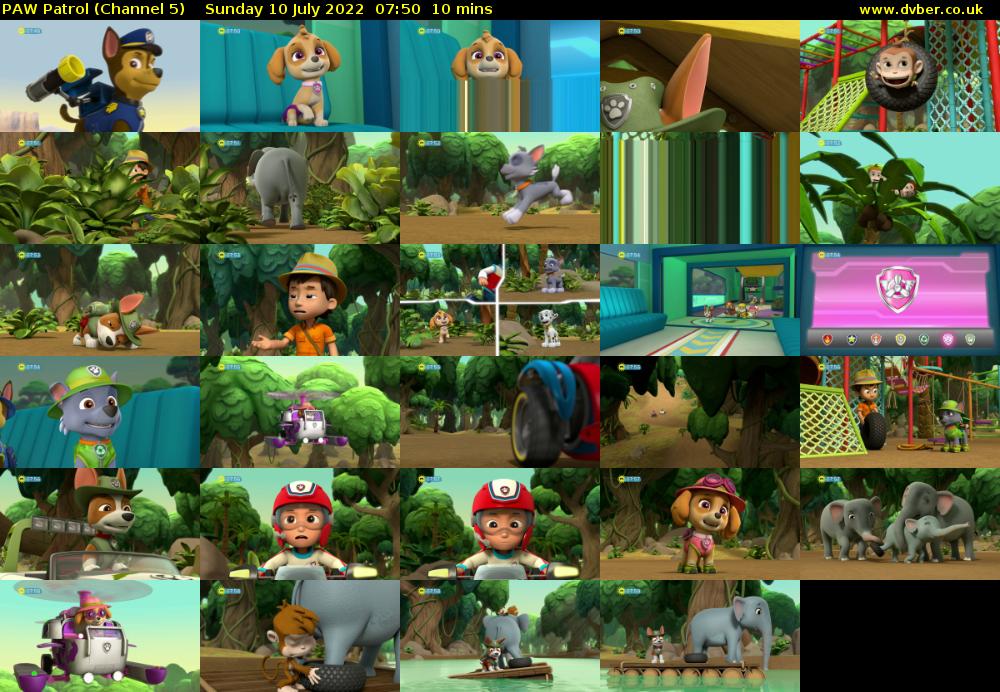 PAW Patrol (Channel 5) Sunday 10 July 2022 07:50 - 08:00