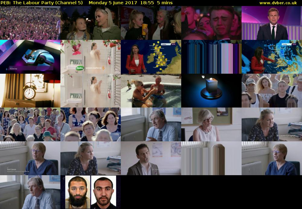 PEB: The Labour Party (Channel 5) Monday 5 June 2017 18:55 - 19:00