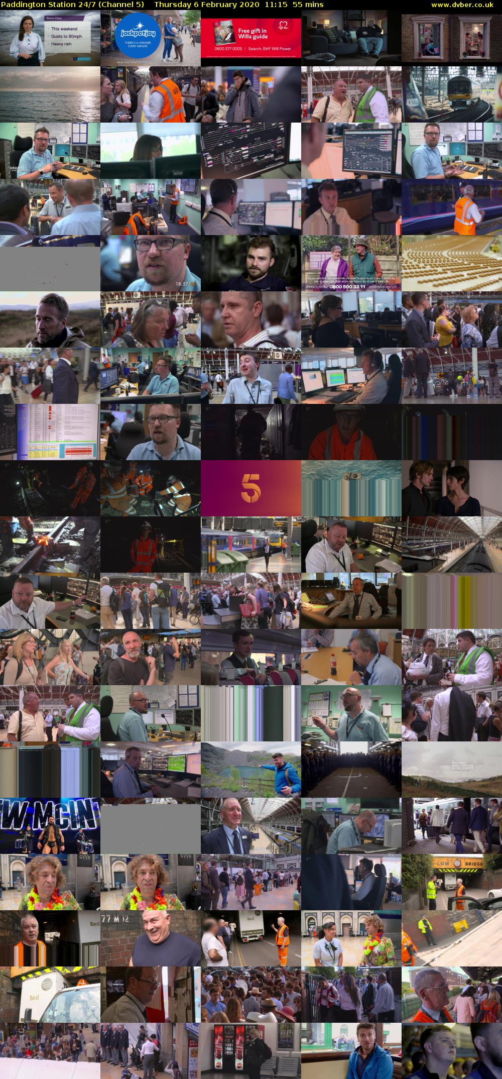 Paddington Station 24/7 (Channel 5) Thursday 6 February 2020 11:15 - 12:10