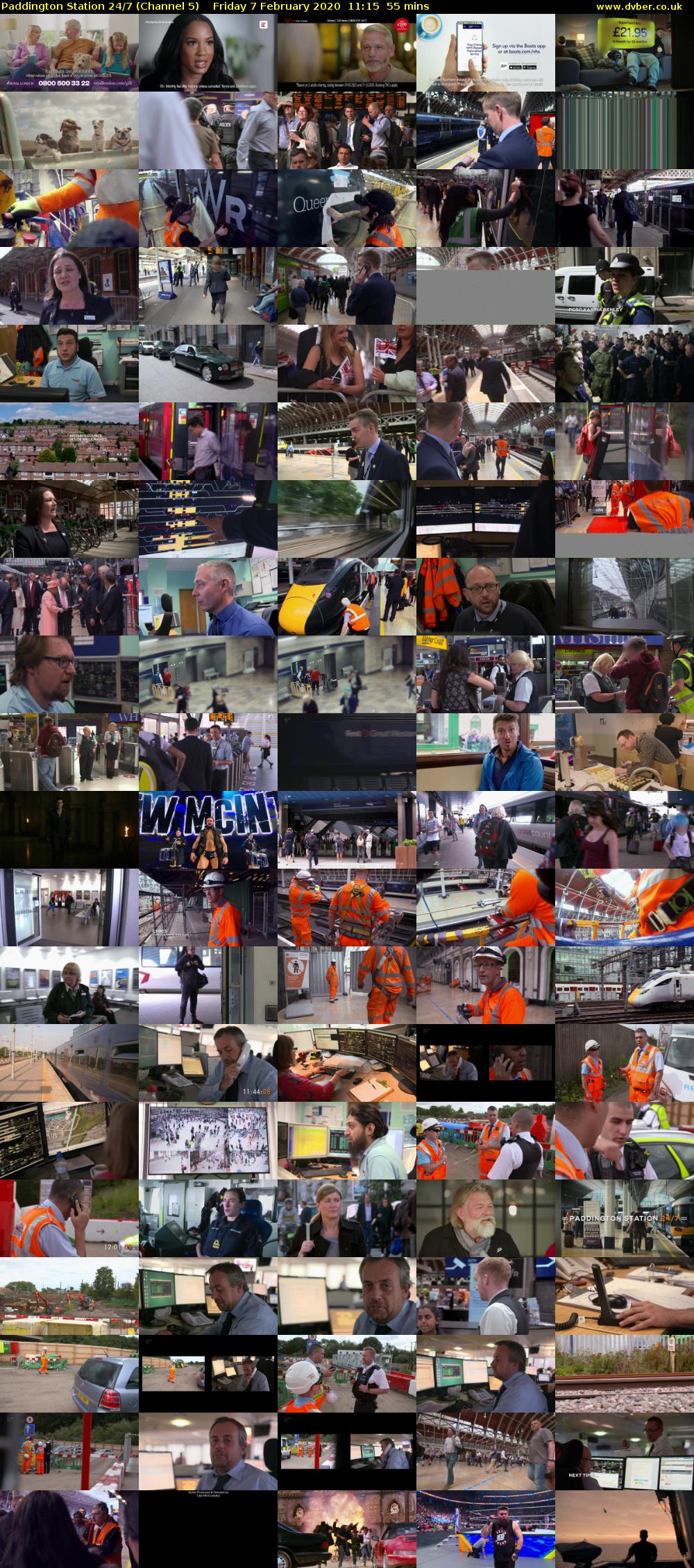 Paddington Station 24/7 (Channel 5) Friday 7 February 2020 11:15 - 12:10