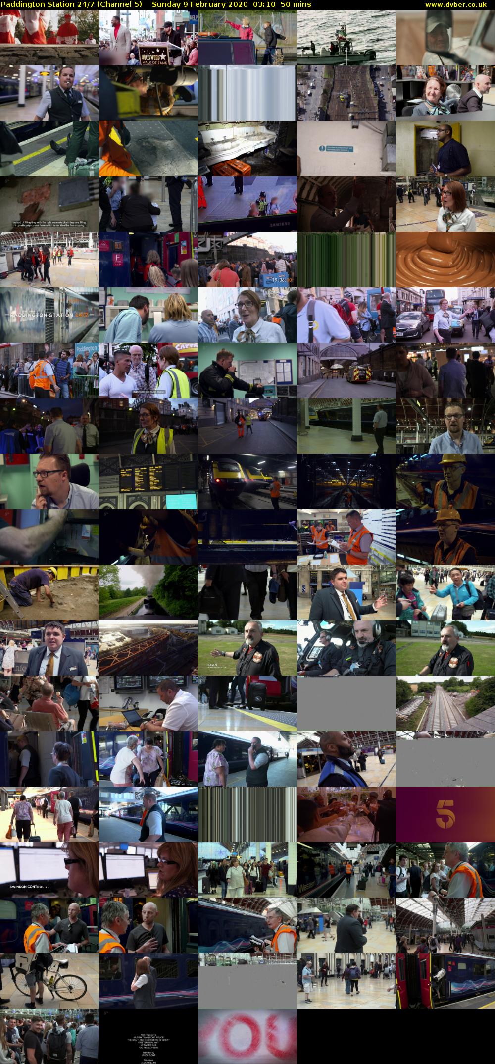 Paddington Station 24/7 (Channel 5) Sunday 9 February 2020 03:10 - 04:00