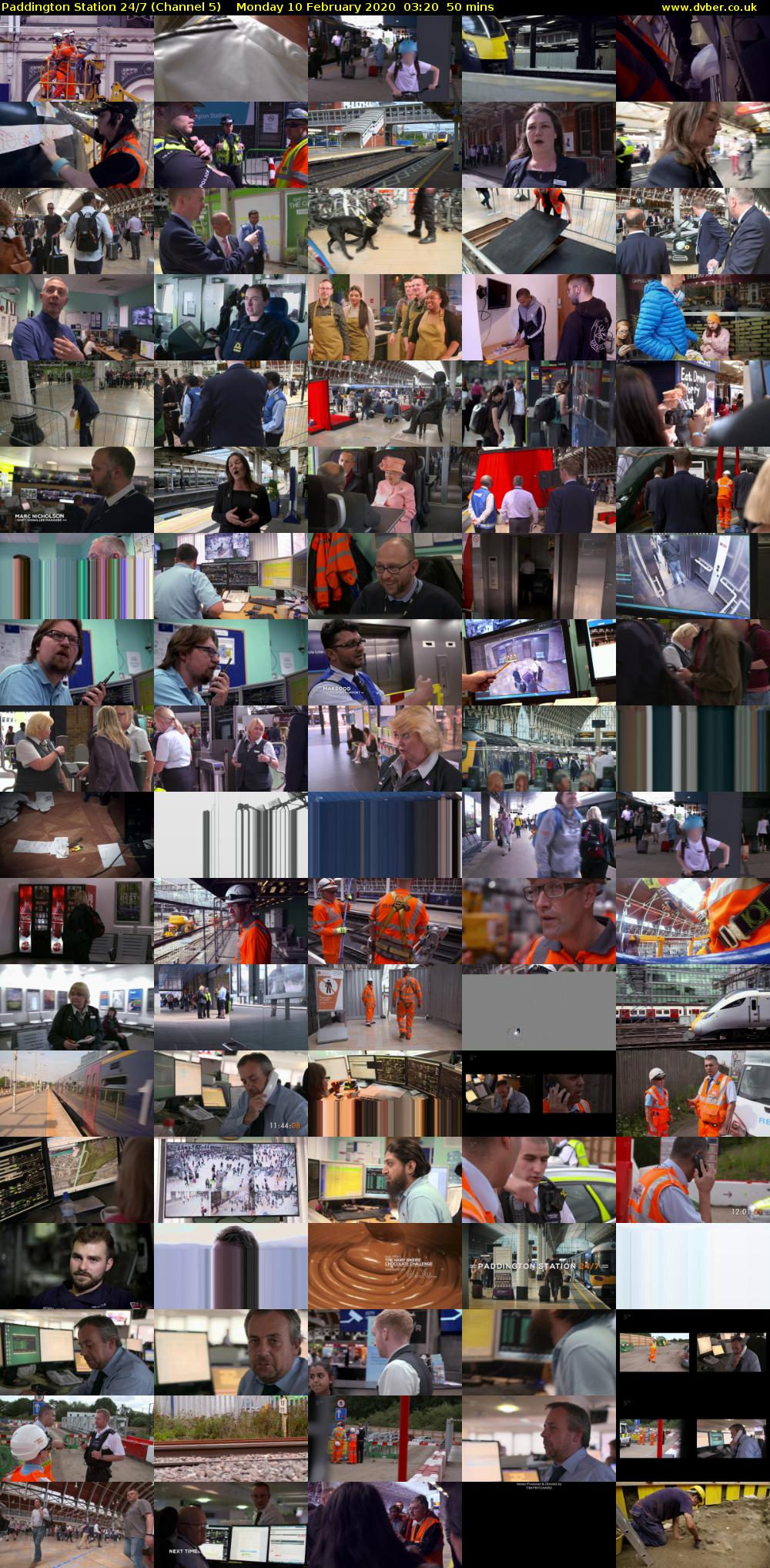 Paddington Station 24/7 (Channel 5) Monday 10 February 2020 03:20 - 04:10