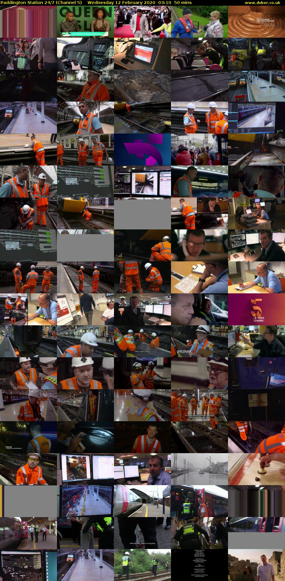 Paddington Station 24/7 (Channel 5) Wednesday 12 February 2020 03:10 - 04:00