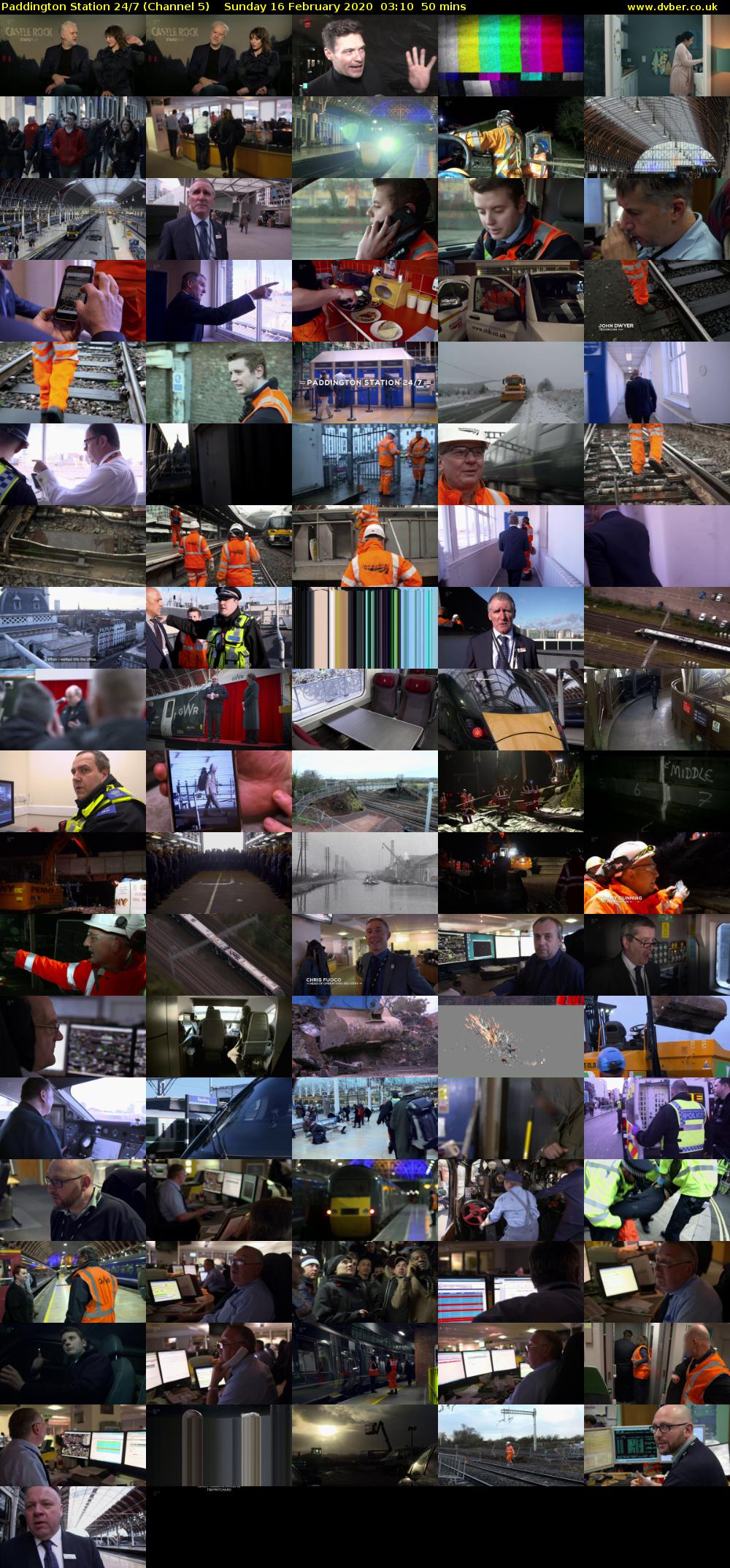 Paddington Station 24/7 (Channel 5) Sunday 16 February 2020 03:10 - 04:00