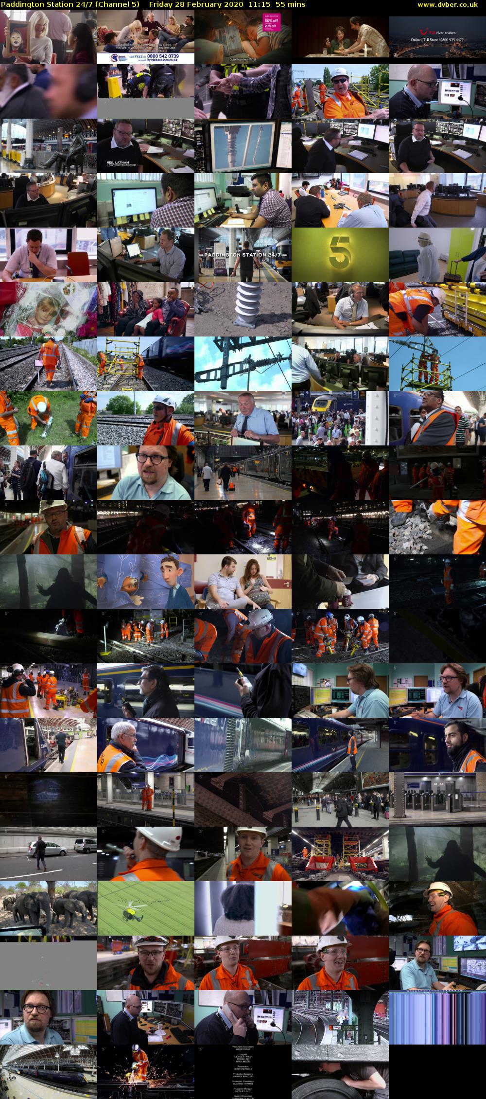 Paddington Station 24/7 (Channel 5) Friday 28 February 2020 11:15 - 12:10
