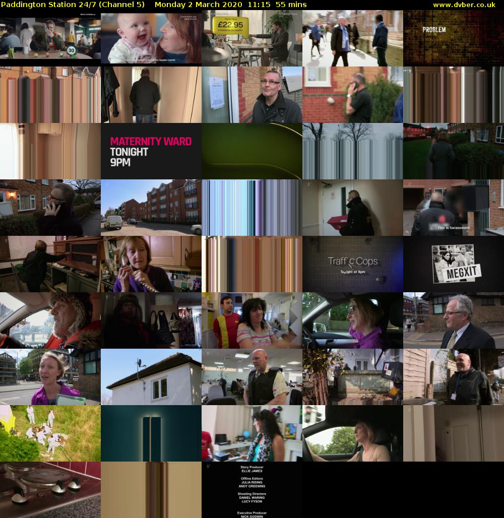 Paddington Station 24/7 (Channel 5) Monday 2 March 2020 11:15 - 12:10
