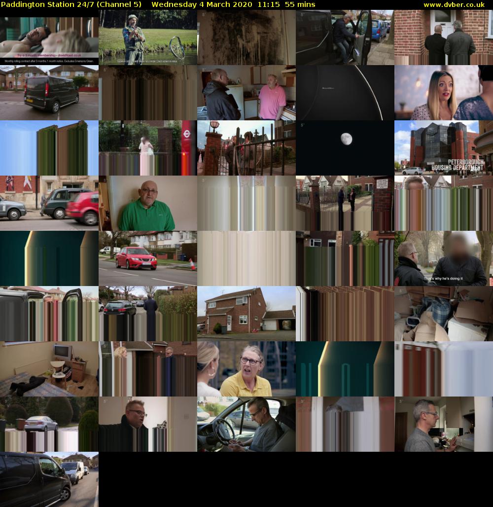 Paddington Station 24/7 (Channel 5) Wednesday 4 March 2020 11:15 - 12:10