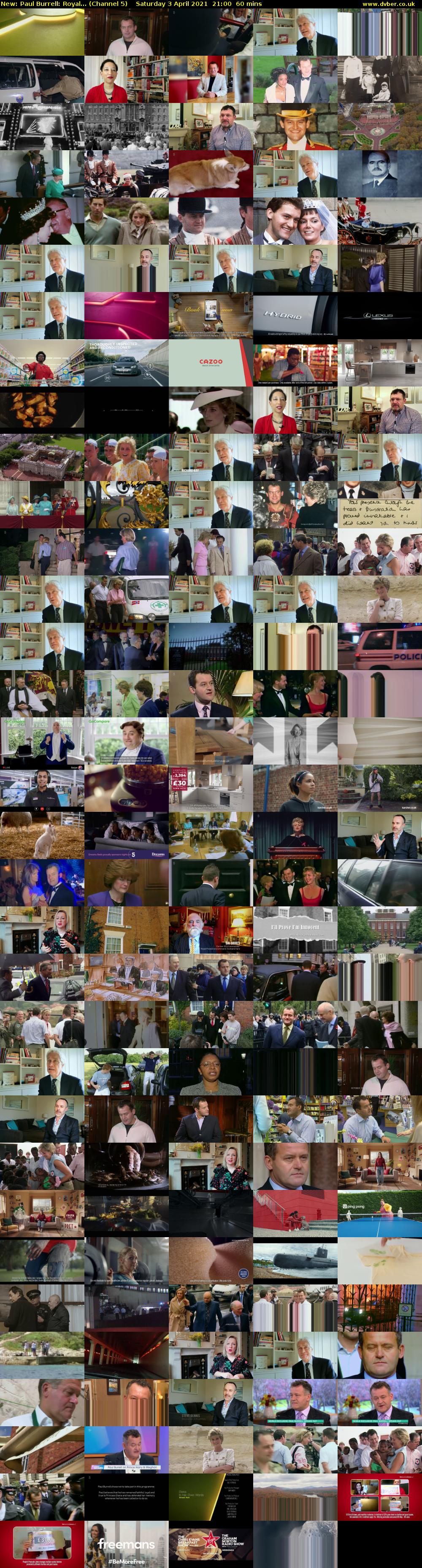 Paul Burrell: Royal... (Channel 5) Saturday 3 April 2021 21:00 - 22:00