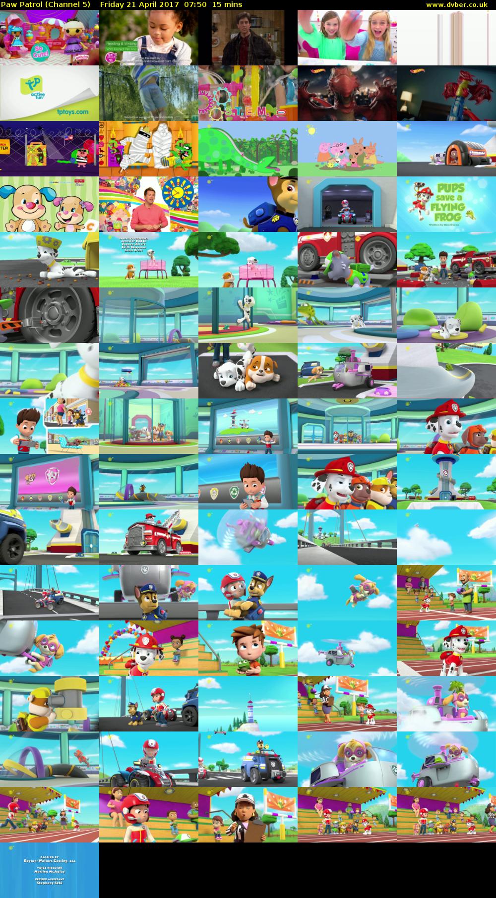 Paw Patrol (Channel 5) Friday 21 April 2017 07:50 - 08:05