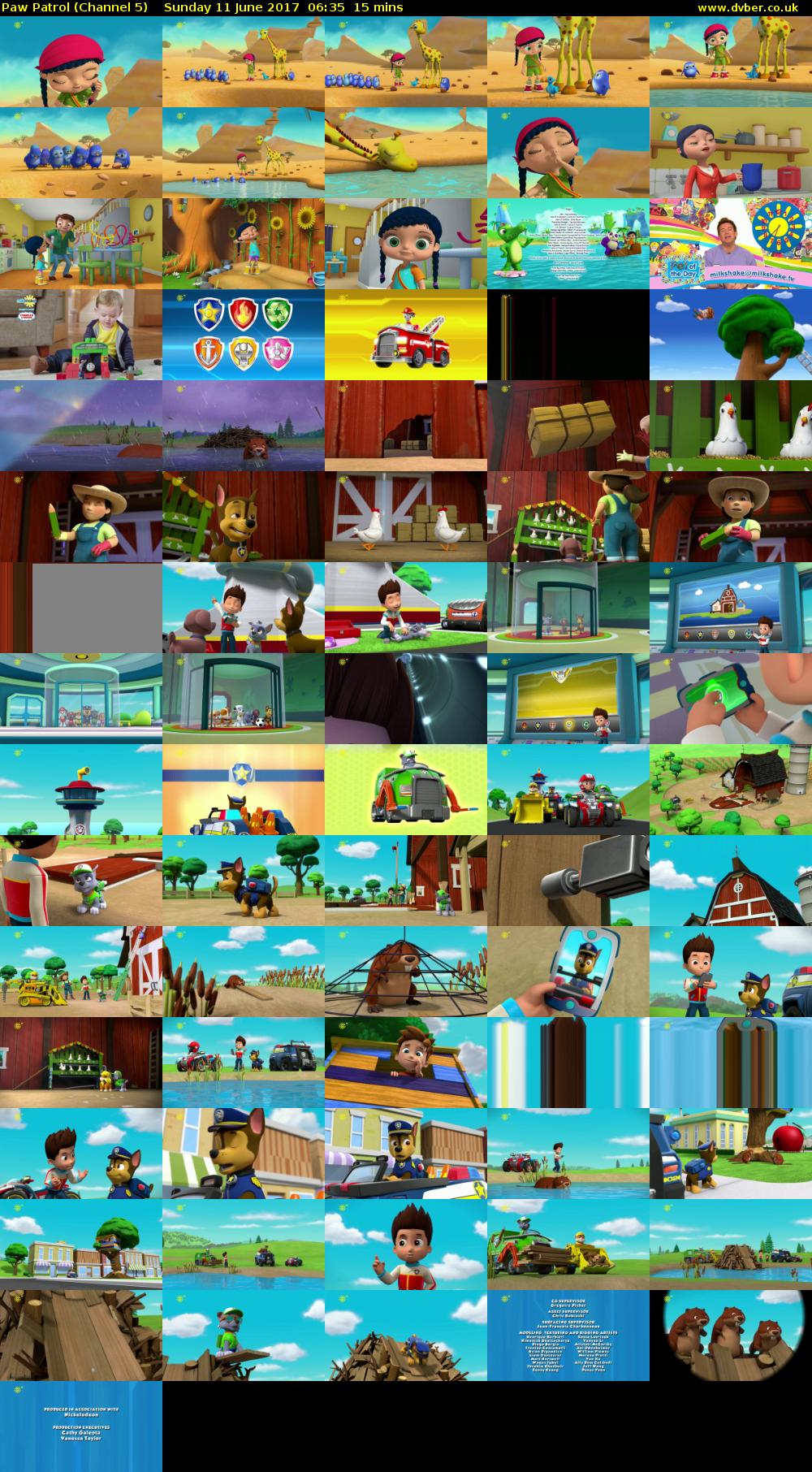 Paw Patrol (Channel 5) Sunday 11 June 2017 06:35 - 06:50