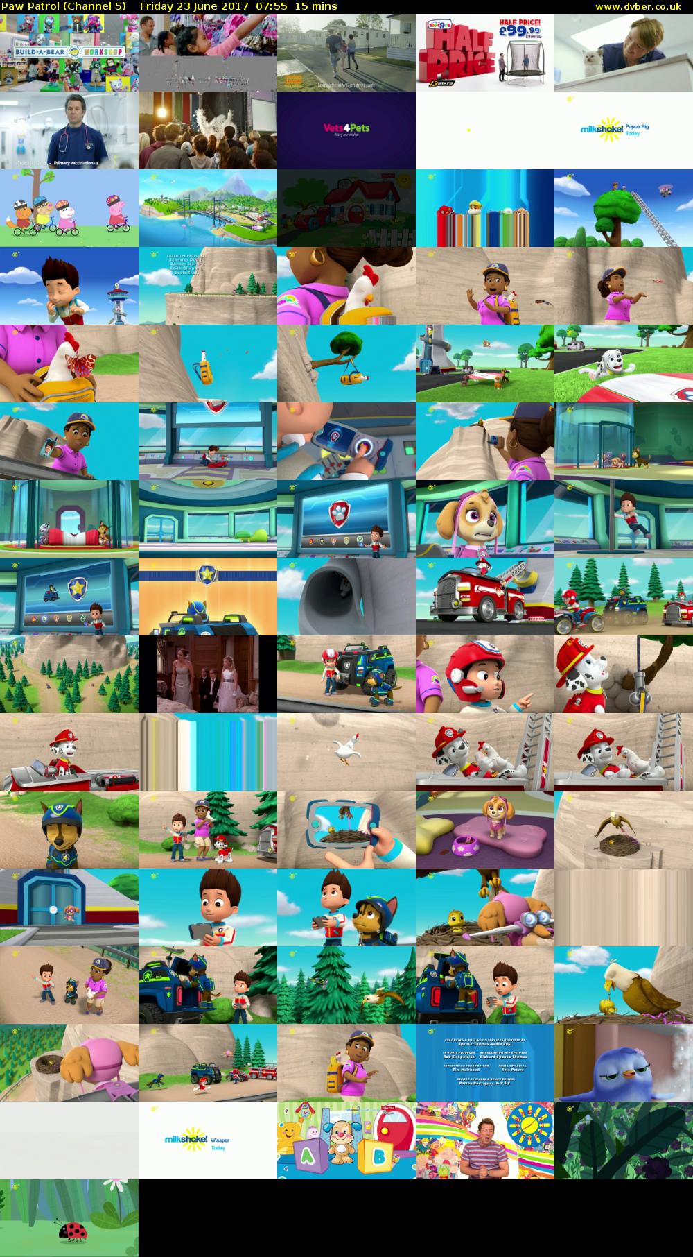 Paw Patrol (Channel 5) Friday 23 June 2017 07:55 - 08:10