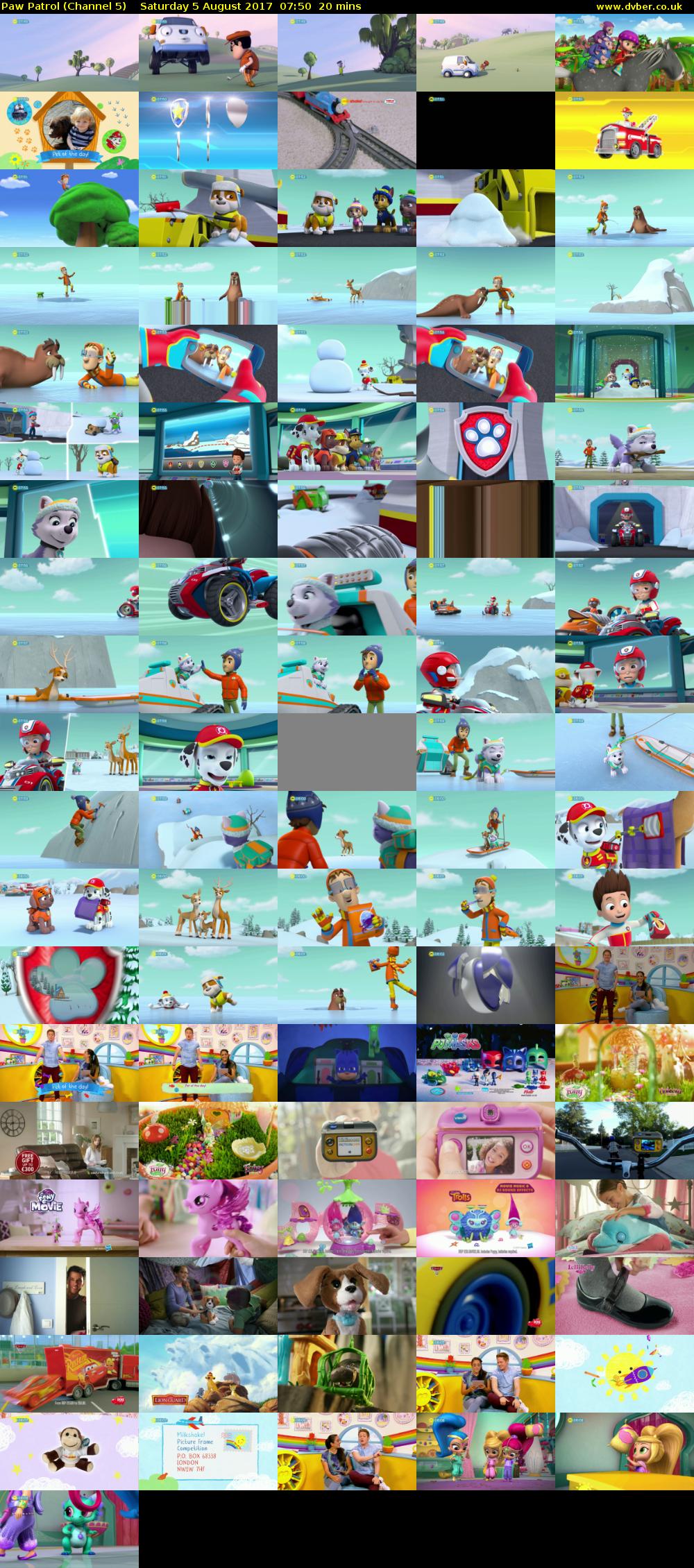 Paw Patrol (Channel 5) Saturday 5 August 2017 07:50 - 08:10