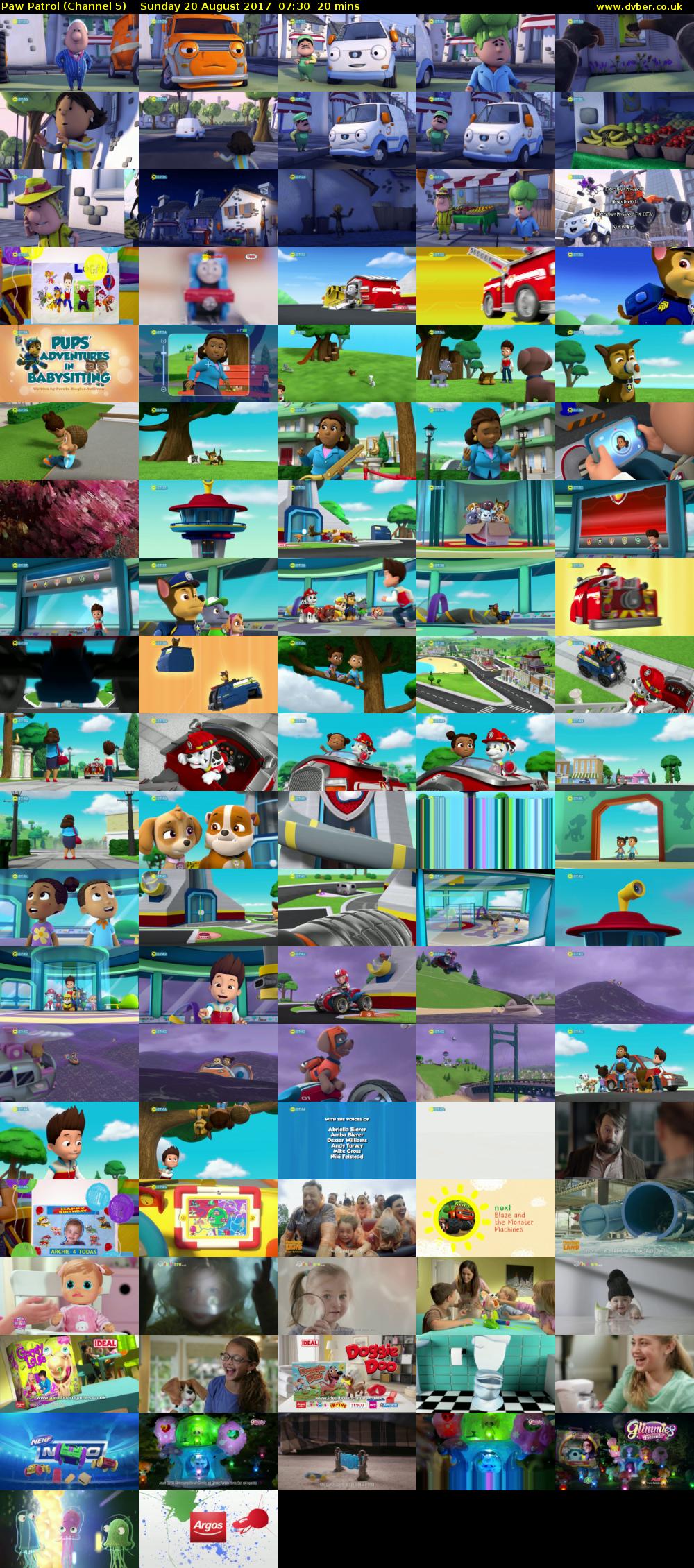 Paw Patrol (Channel 5) Sunday 20 August 2017 07:30 - 07:50