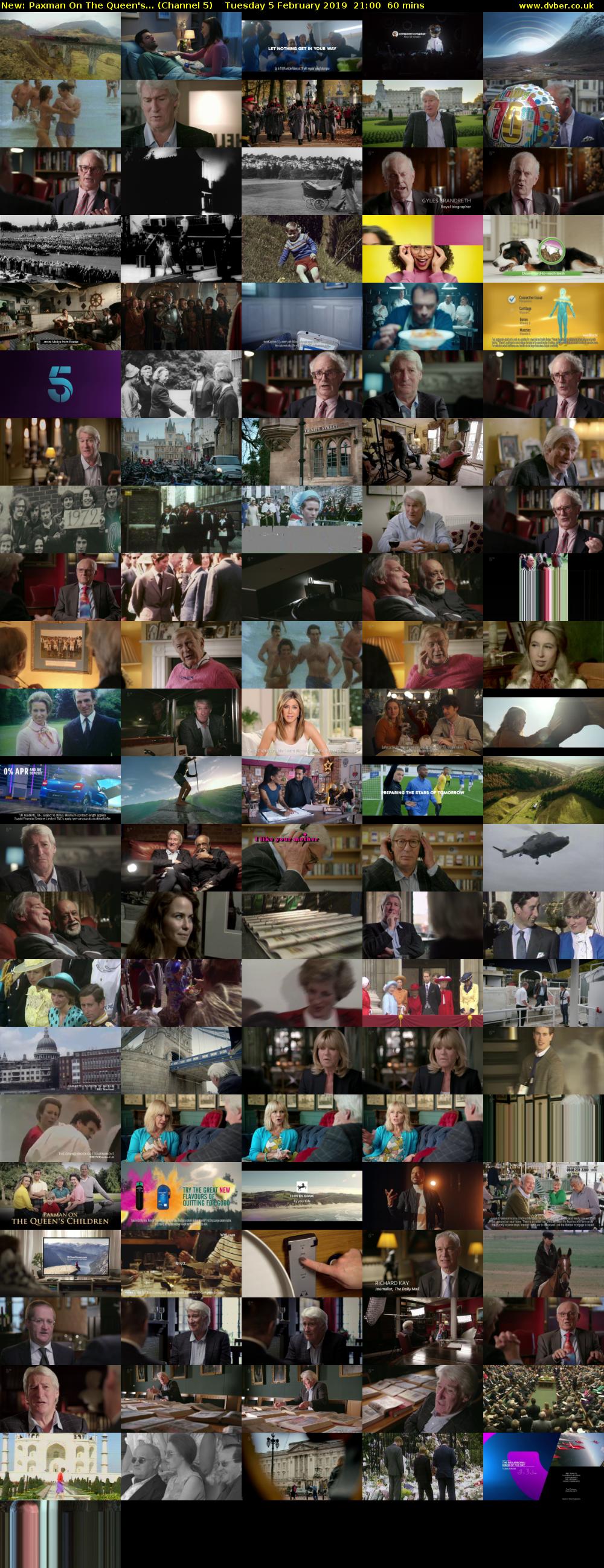 Paxman On The Queen's... (Channel 5) Tuesday 5 February 2019 21:00 - 22:00
