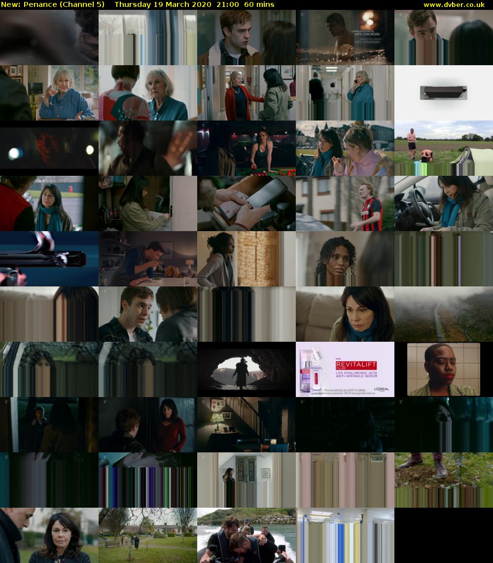 Penance (Channel 5) Thursday 19 March 2020 21:00 - 22:00