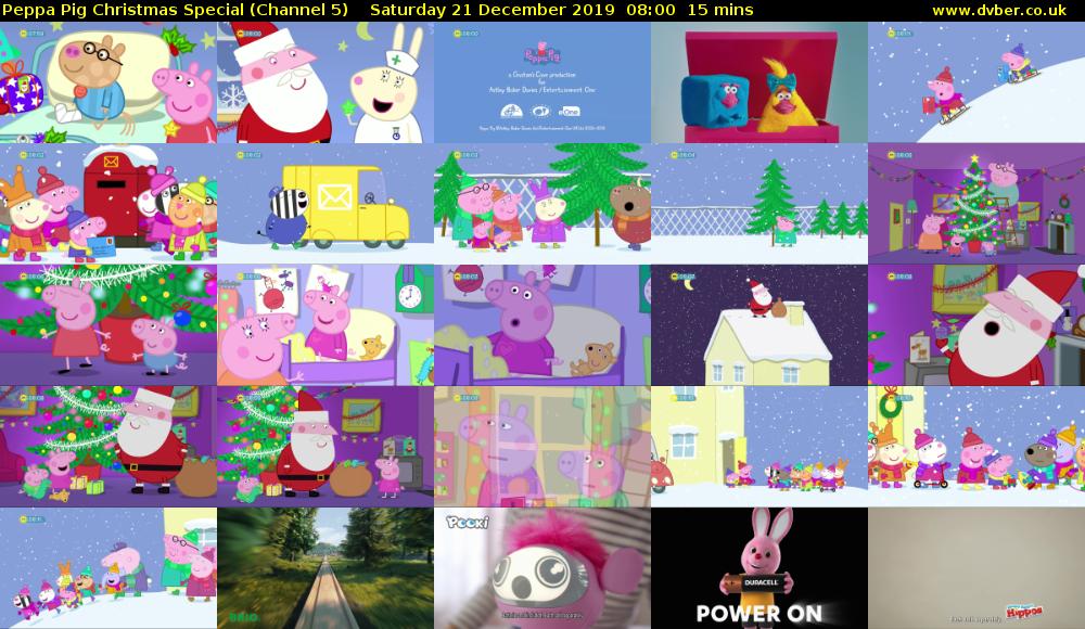 Peppa Pig Christmas Special (Channel 5) Saturday 21 December 2019 08:00 - 08:15