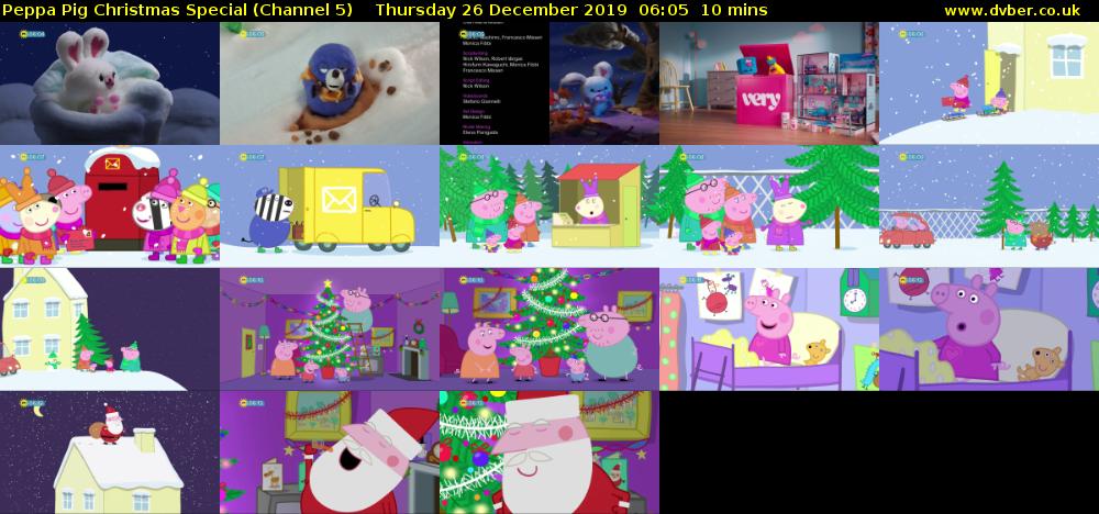 Peppa Pig Christmas Special (Channel 5) Thursday 26 December 2019 06:05 - 06:15