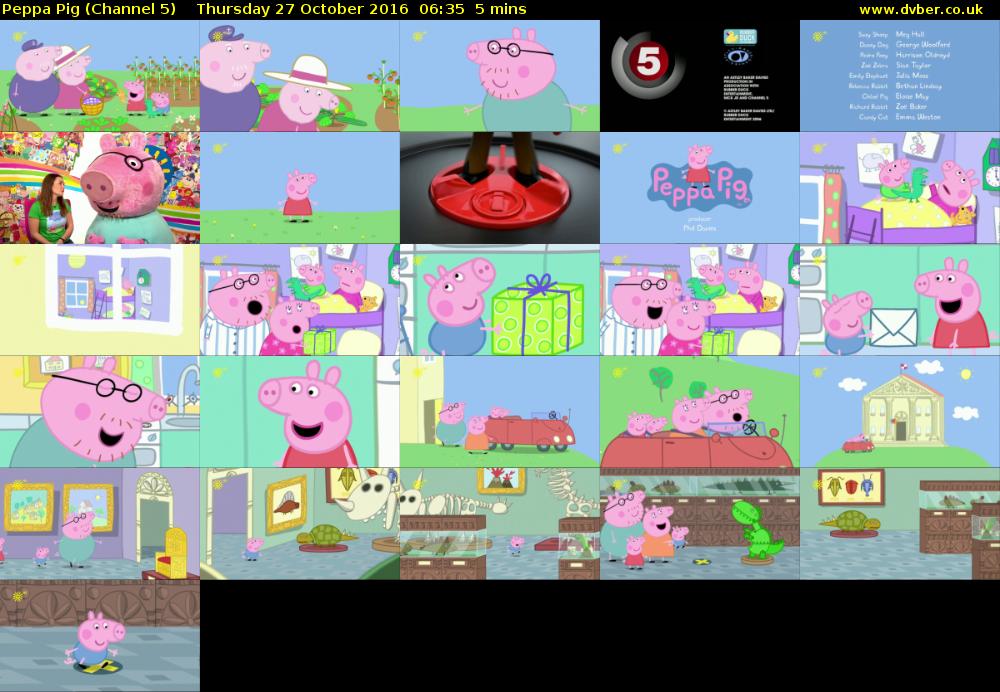 Peppa Pig (Channel 5) Thursday 27 October 2016 06:35 - 06:40