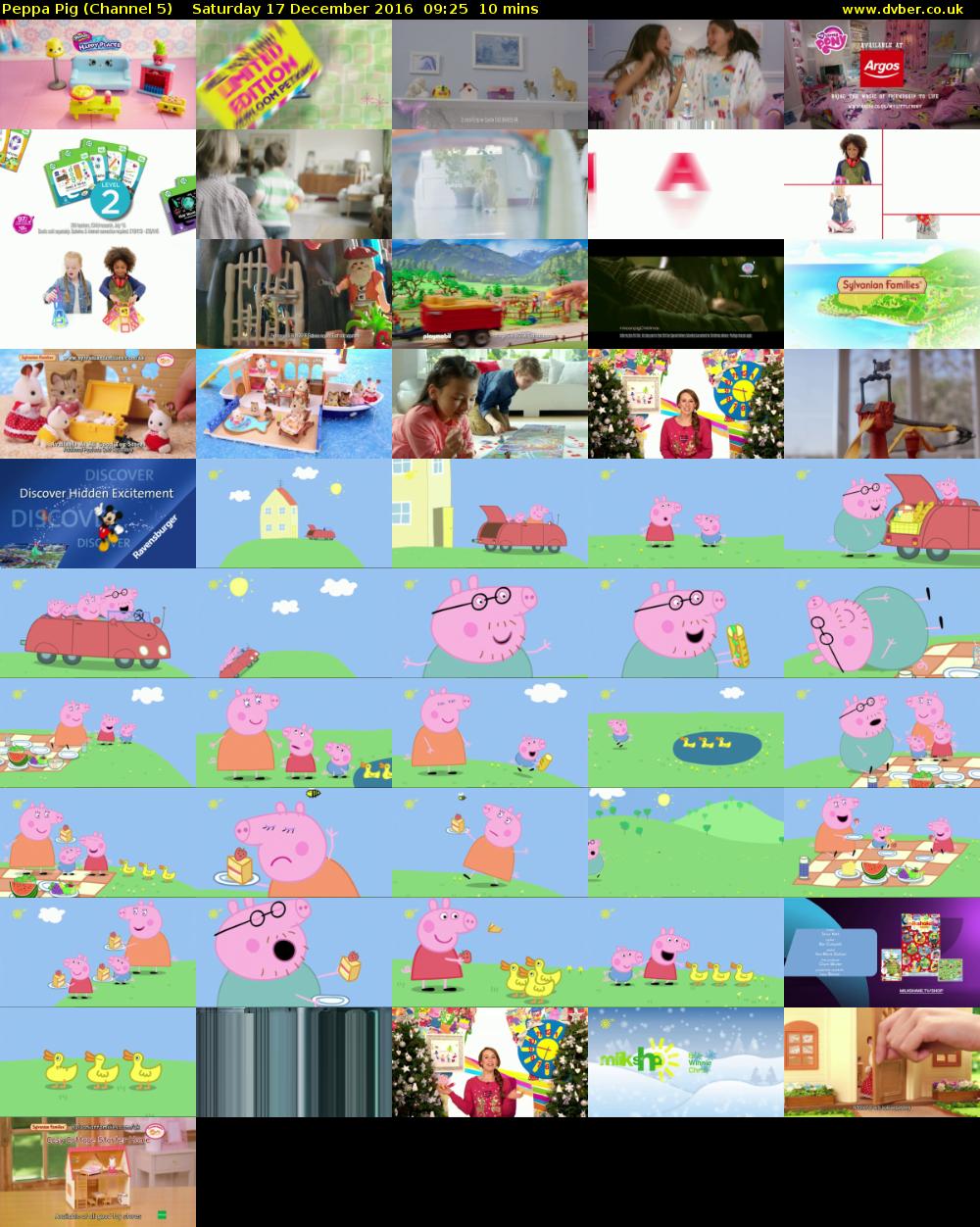 Peppa Pig (Channel 5) Saturday 17 December 2016 09:25 - 09:35