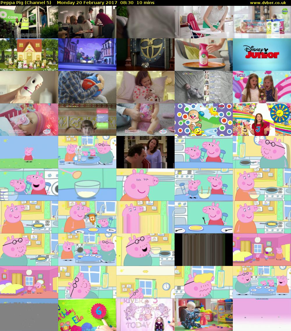 Peppa Pig (Channel 5) Monday 20 February 2017 08:30 - 08:40